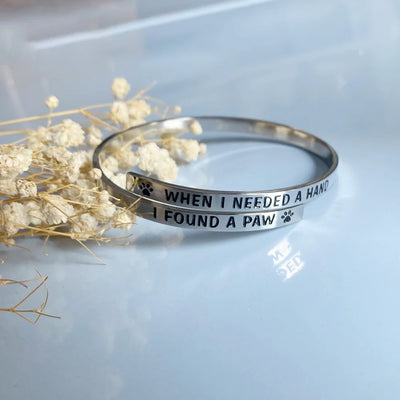 I Found a Paw Twist Bracelet