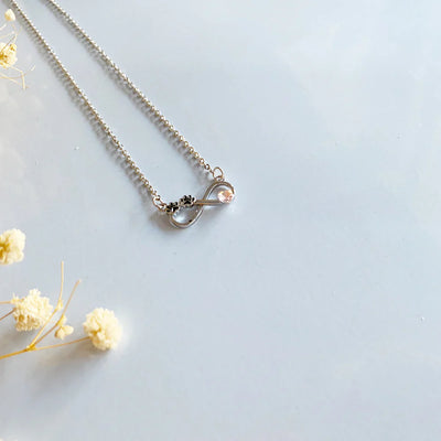 Infinity Paw Print Necklace