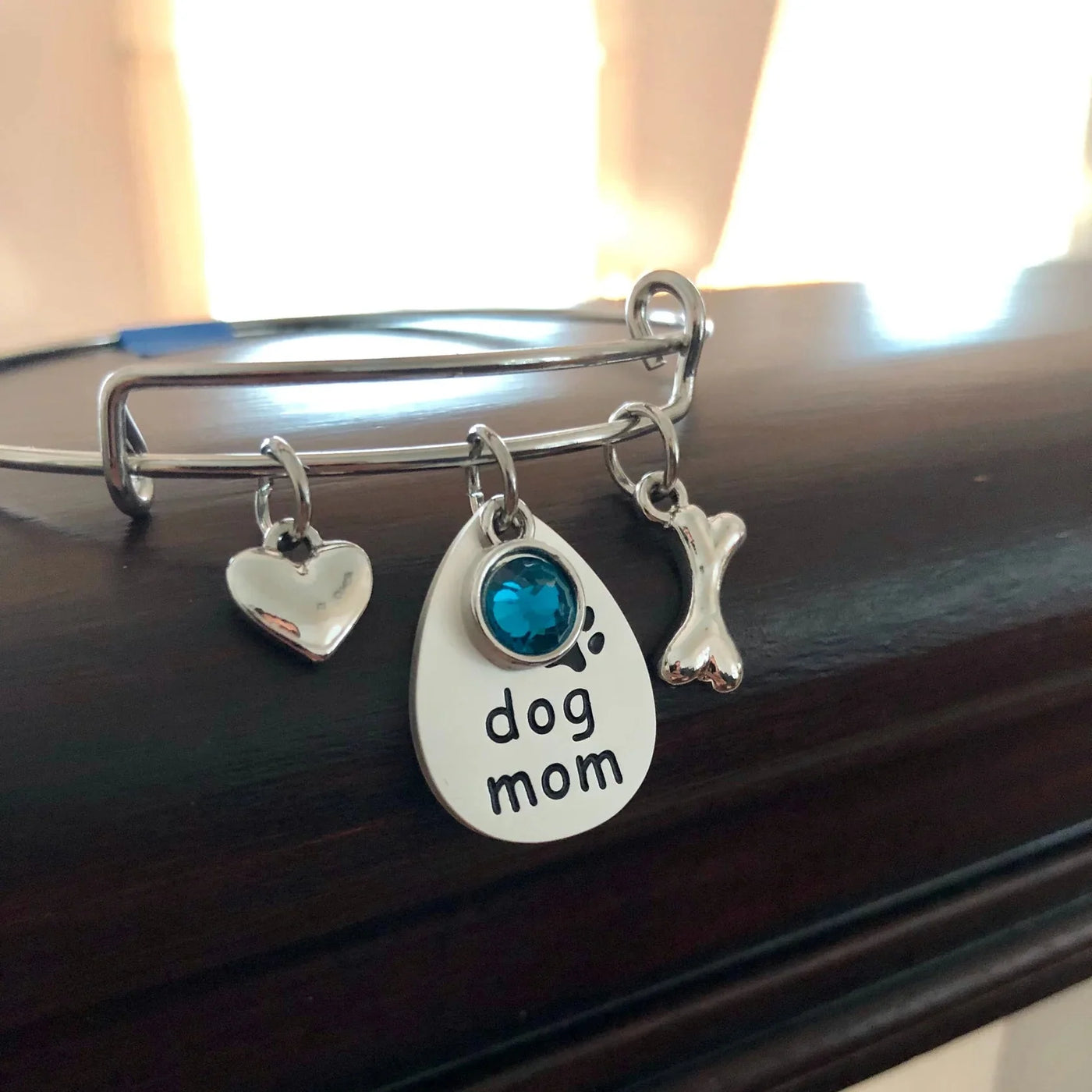 Dog Mom Bangle Bracelet