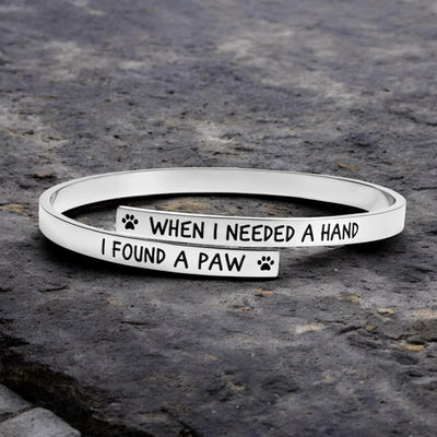 I Found a Paw Twist Bracelet