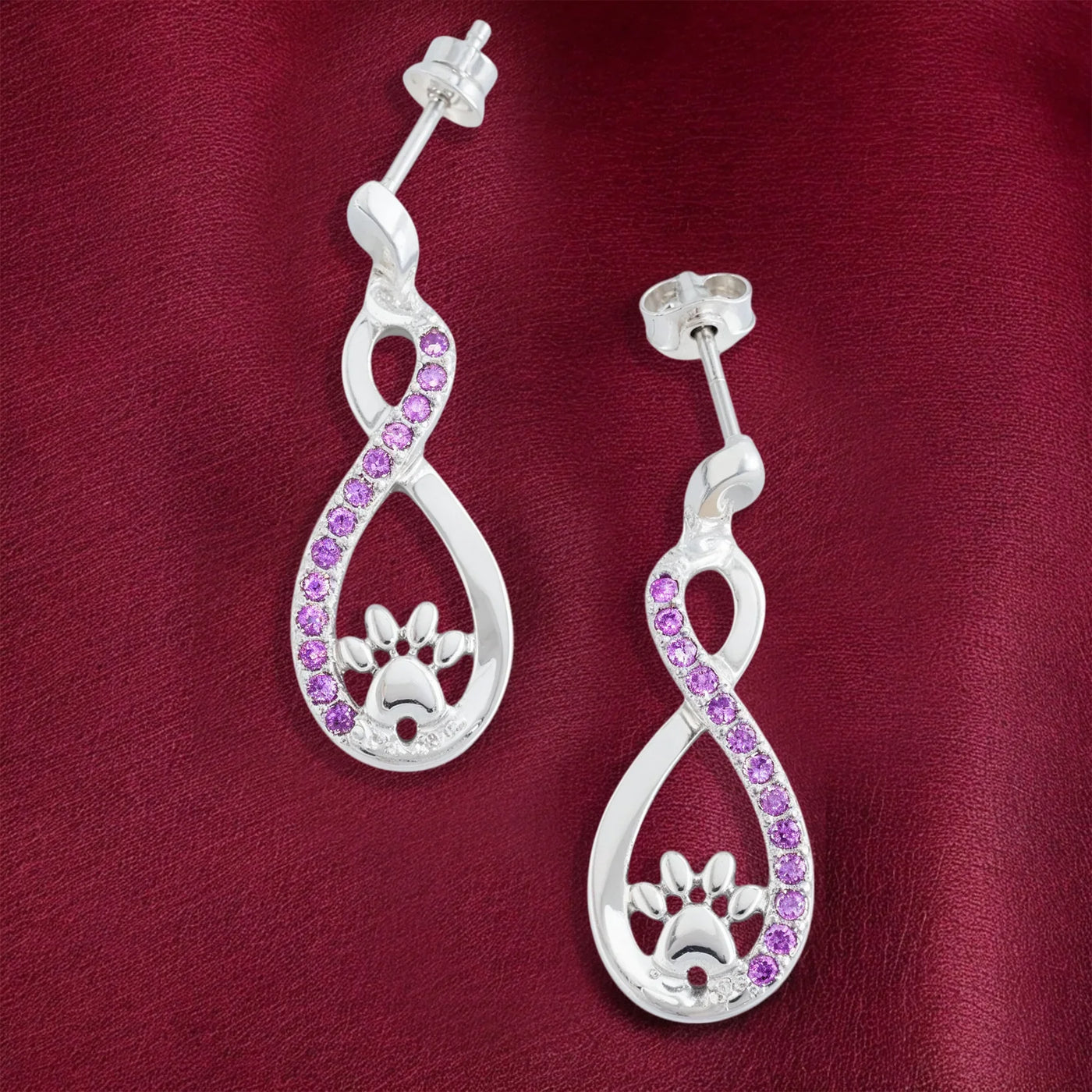 Infinite Love Amethyst Earrings